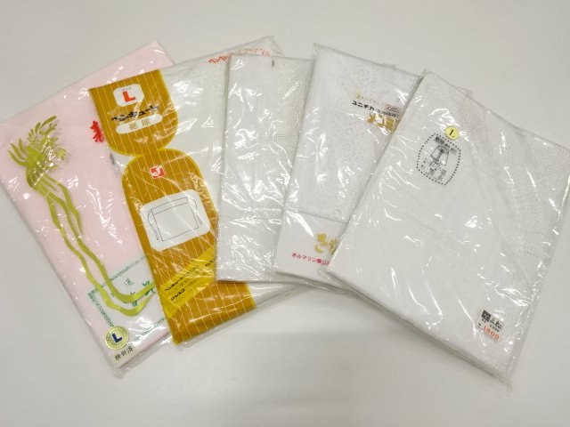 JAPANESE KIMONO / UNUSED KIMONO UNDERWEAR / SET OF 5